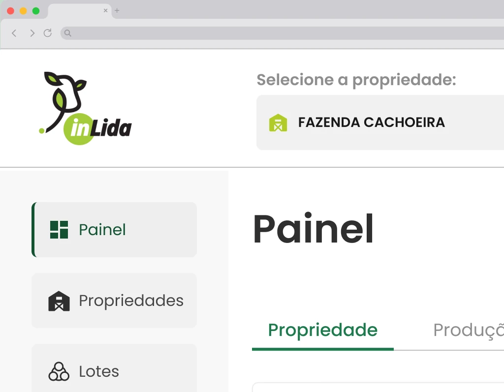 Tela do projeto App InLida